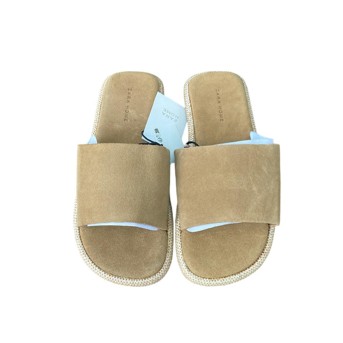 Zara Home - Sandalias color arena, planas de cuña de yute - Quierox - Tienda Online