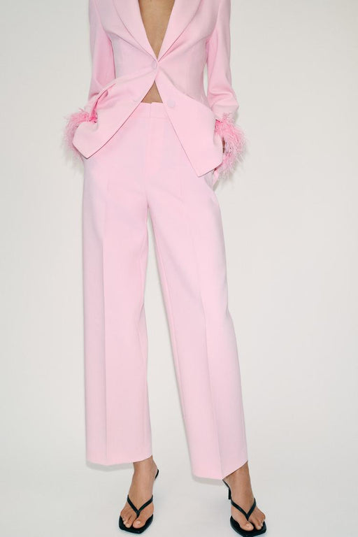 ZARA PANTALONES DE TIRO BAJO Y PIERNA RECTA - Quierox - Tienda Online
