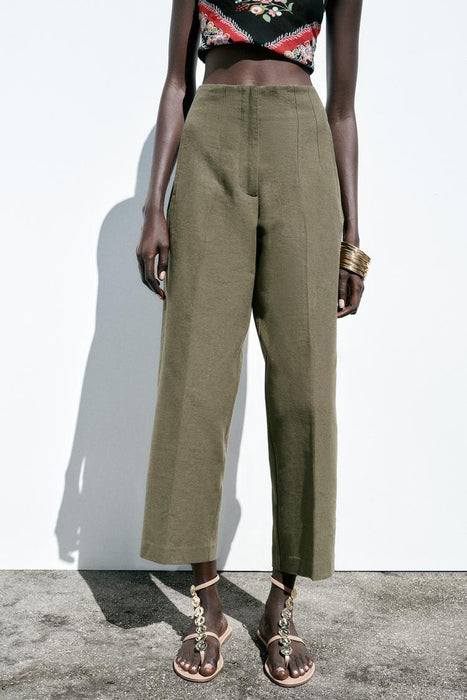 ZARA PANTALONES RÚSTICOS DE PIERNA RECTA - Quierox - Tienda Online