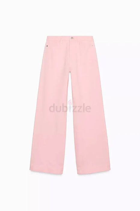 Zara Vaqueros anchos rosas - Quierox - Tienda Online