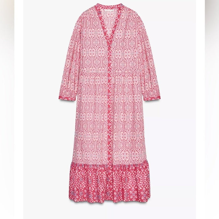 ZARA VESTIDO MIDI ESTAMPADO - Quierox - Tienda Online