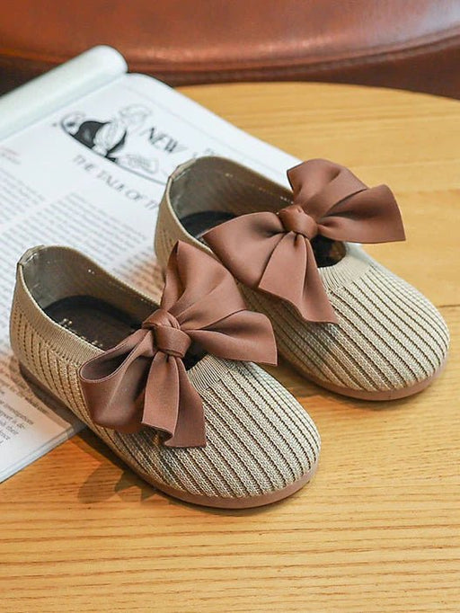 Zeng Xin Zapatos planos antideslizantes con nudo de lazo para niñas - Quierox - Tienda Online