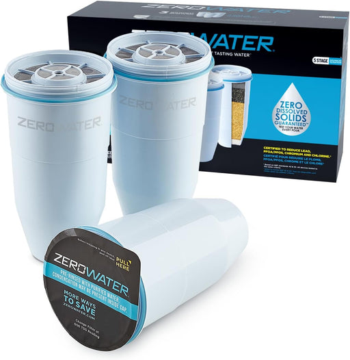 ZeroWater, filtros de reemplazo ZR, Paquete de 3, Blanco - Quierox - Tienda Online