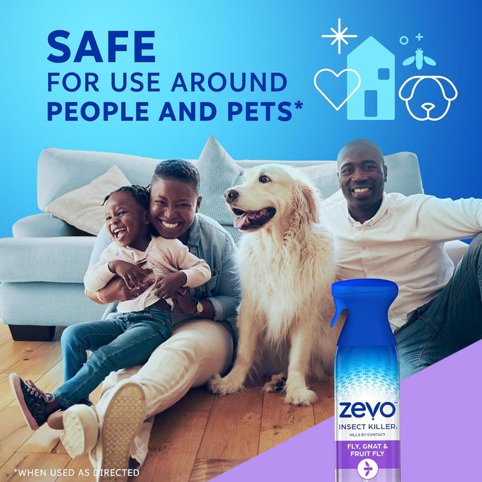 Zevo Aerosol para matar insectos volador, espray para uso doméstico - Quierox - Tienda Online