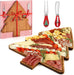 Ziliny Tabla de Charcutería de Árbol de Navidad Tabla Navideña de Cortar Queso Plato de Madera - Quierox - Tienda Online