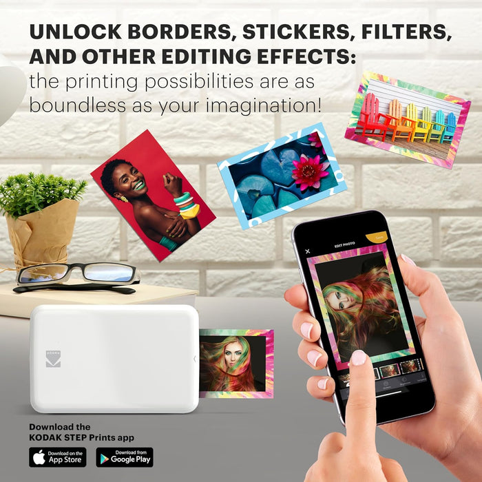 Zink Kodak Step Printer – Impresora inalámbrica de fotos de teléfono celular - Quierox - Tienda Online