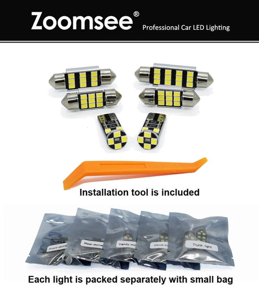 Zoomsee - Kit de 11 bombillas LED Canbus para Honda Civic IX 9 MK9 (9.ª generación, 2012, 2013, 2014 y 2015) - Quierox - Tienda Online