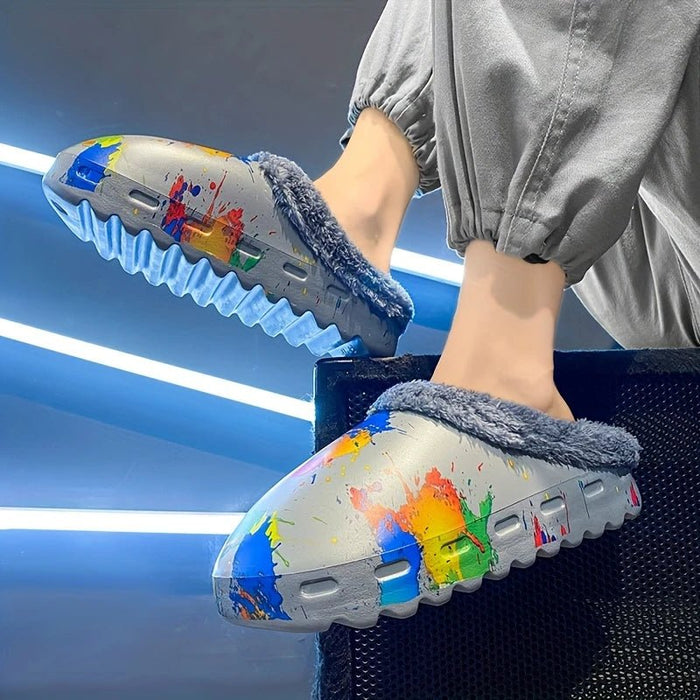 Zuecos de Invierno Ligeros para Mujer en EVA con Estampado Geométrico Colorido - Quierox - Tienda Online