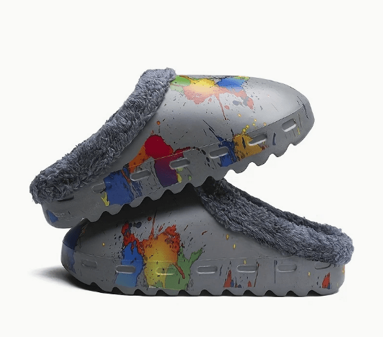 Zuecos de Invierno Ligeros para Mujer en EVA con Estampado Geométrico Colorido - Quierox - Tienda Online