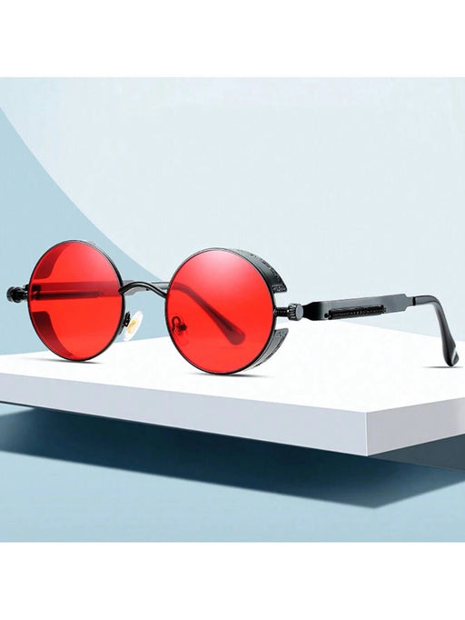 1 gafas de sol clásicas góticas Steampunk de Metal con montura redonda - Quierox - Tienda Online