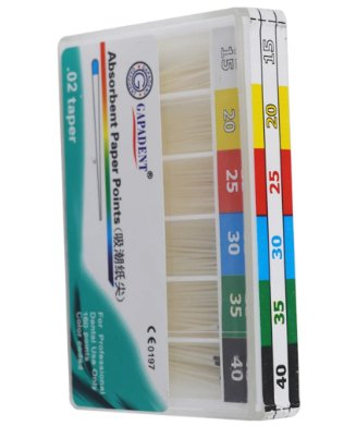 1 paquete de puntos de papel absorbente Dental - Quierox - Tienda Online