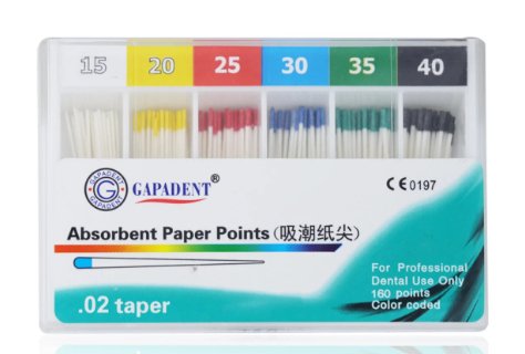 1 paquete de puntos de papel absorbente Dental - Quierox - Tienda Online