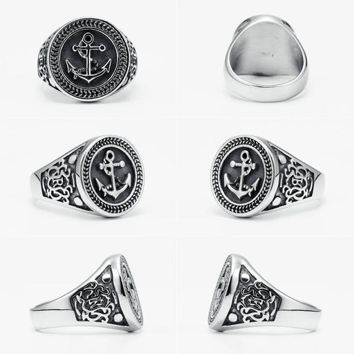 1 Pieza de Anillo de acero inoxidable para hombre - Quierox - Tienda Online