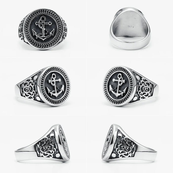 1 Pieza de Anillo de acero inoxidable para hombre - Quierox - Tienda Online