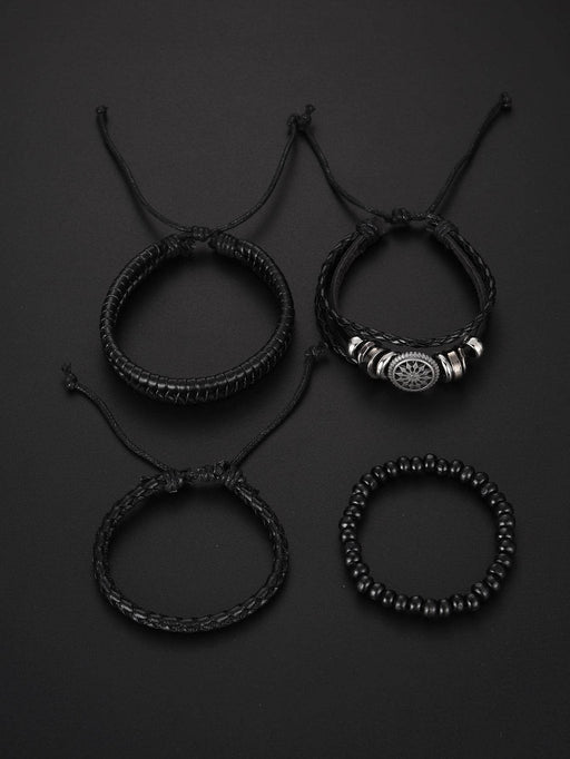 1 pieza Reloj de cuarzo con esfera redonda de negocios con correa de poliuretano - Quierox - Tienda Online