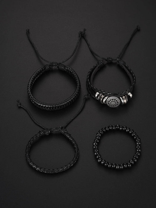 1 pieza Reloj de cuarzo con esfera redonda de negocios con correa de poliuretano - Quierox - Tienda Online