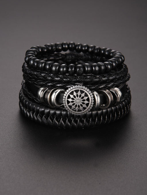 1 pieza Reloj de cuarzo con esfera redonda de negocios con correa de poliuretano - Quierox - Tienda Online