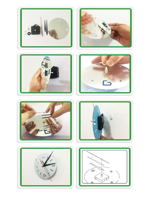 1 pieza reloj de pared con números - Quierox - Tienda Online
