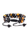 1 pulsera trenzada de doble hilera de ojo de tigre natural - Quierox - Tienda Online