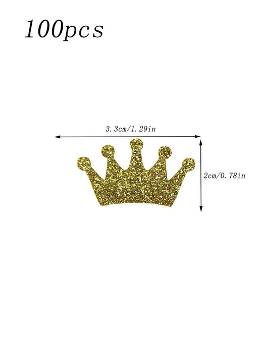 100 piezas confeti de fiesta en forma de corona - Quierox - Tienda Online