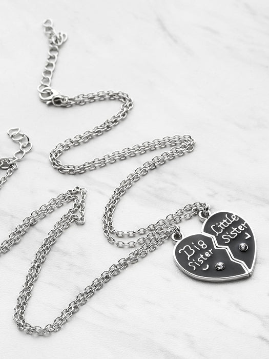 2 piezas de collar de amistad en forma de corazón - Quierox - Tienda Online