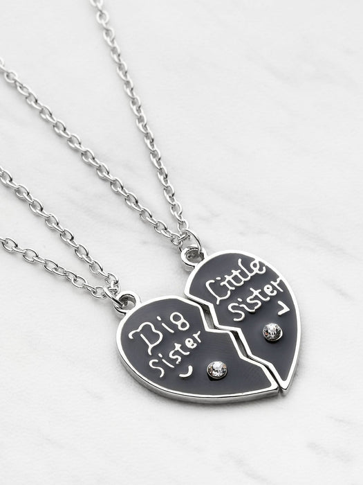 2 piezas de collar de amistad en forma de corazón - Quierox - Tienda Online