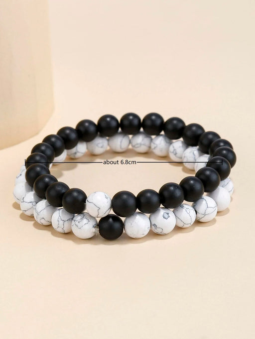 2 piezas pulsera de hombres con cuenta - Quierox - Tienda Online