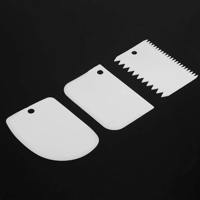 3 piezas de raspador plástico seguro para decoración de tartas - Quierox - Tienda Online