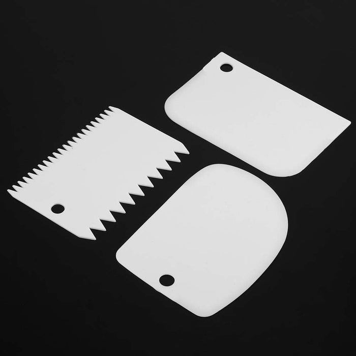 3 piezas de raspador plástico seguro para decoración de tartas - Quierox - Tienda Online