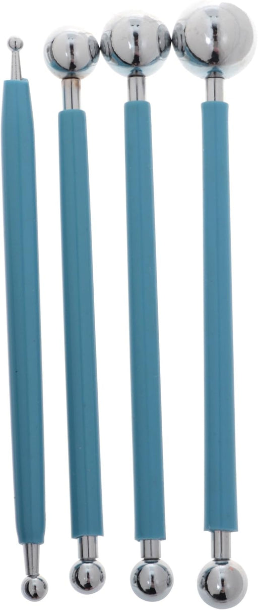 4 herramientas de modelado de bolas de metal para decoración de pasteles - Quierox - Tienda Online