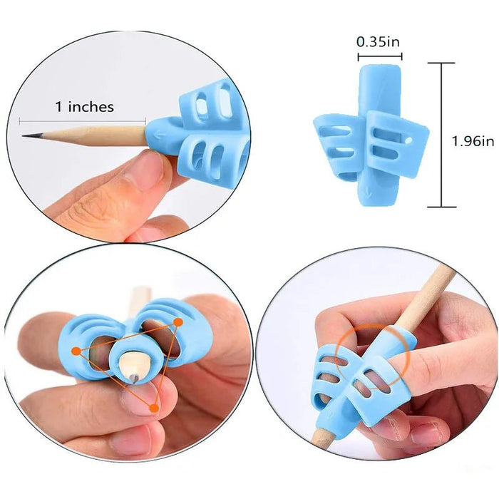 4 unid Portalápices de silicona para corrección de escritura para niños - Quierox - Tienda Online