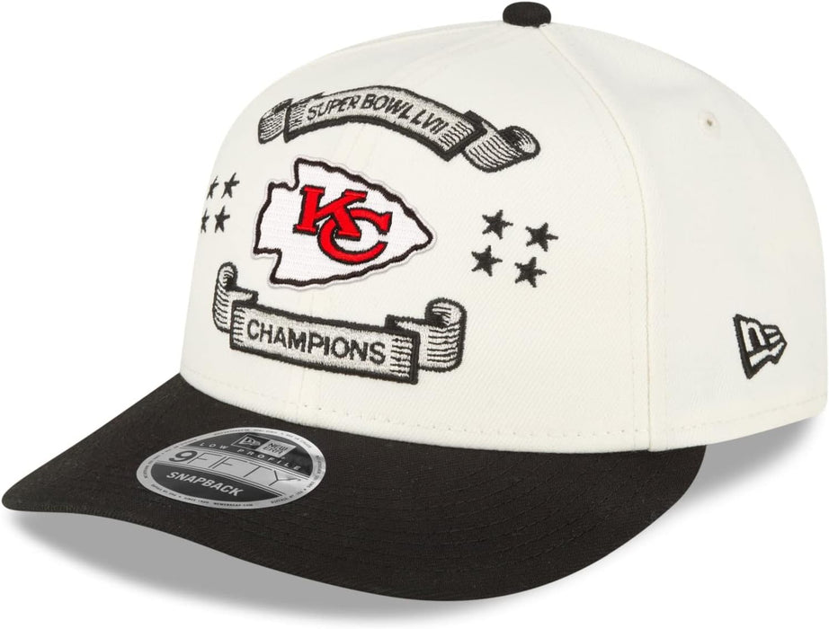 47 Kansas City Chiefs Super Bowl LVII Champions Locker Room 9FIFTY Gorra Crema - Quierox - Tienda Online