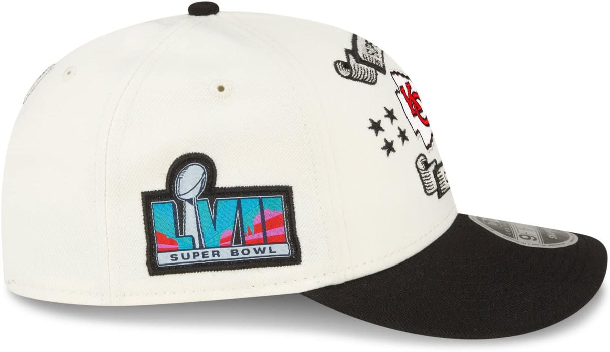 47 Kansas City Chiefs Super Bowl LVII Champions Locker Room 9FIFTY Gorra Crema - Quierox - Tienda Online