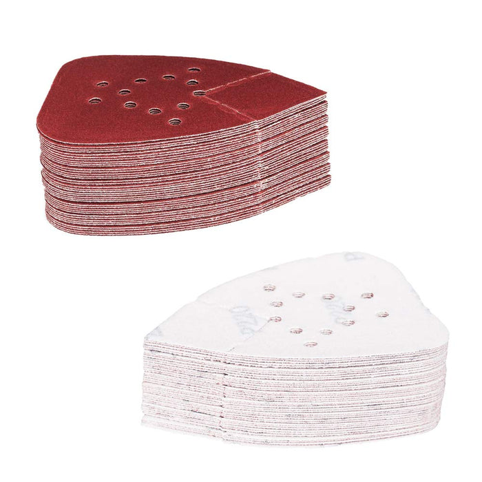 50 piezas de papel de lija con detalle de ratón, 12 agujeros y bucle de grano 240 - Quierox - Tienda Online