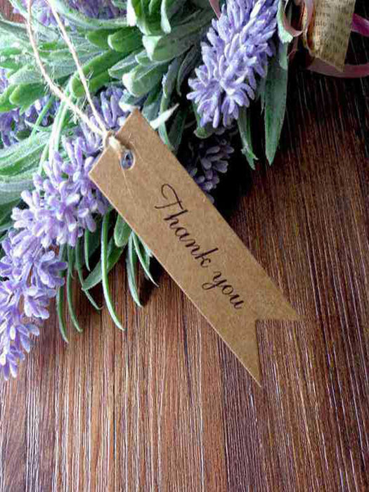 50 Uds. Etiqueta De Regalo Con Diseño De Agradecimiento - Quierox - Tienda Online