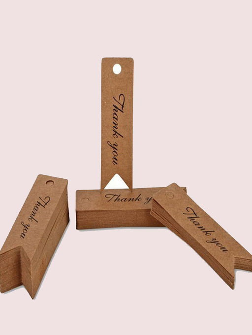 50 Uds. Etiqueta De Regalo Con Diseño De Agradecimiento - Quierox - Tienda Online