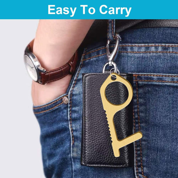 Abridor de puerta de latón sin contacto - Quierox - Tienda Online