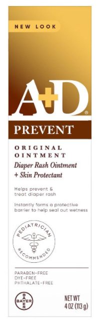 A+D Original Diaper Rash Ointment, Baby Skin Moisturizer and Protectant with Vit - Quierox - Tienda Online