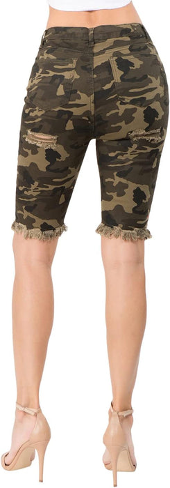 AMERICAN BAZI Pantalones cortos Rip Tear Berumuda para mujer - Quierox - Tienda Online