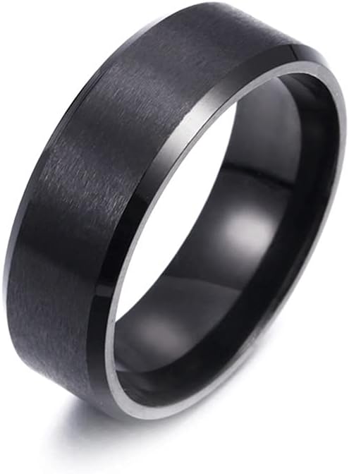 Anillo para hombre de acero inoxidable mate - Quierox - Tienda Online