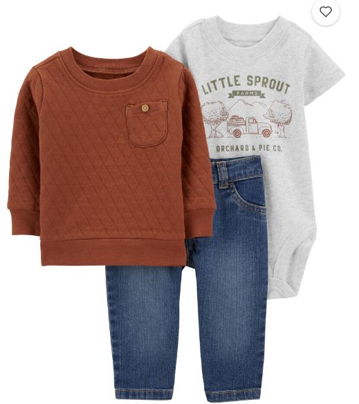 Baby 3Piece Little Outfit Set - Quierox - Tienda Online