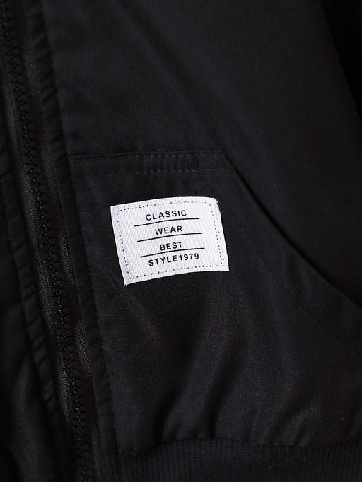 Bebé niño Cazadora con diseño de parche con forro teddy con capucha - Quierox - Tienda Online