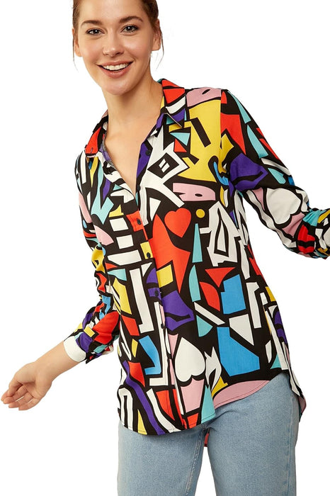 BIG DART womens Casual Blouse - Quierox - Tienda Online