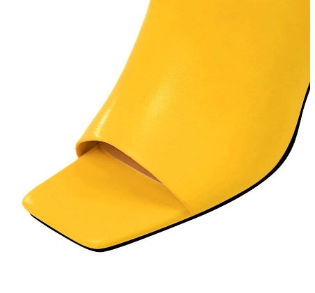 BIGTREE-zapatillas de tacón grueso para mujer, zapatos de tacón alto de piel sintética - Quierox - Tienda Online