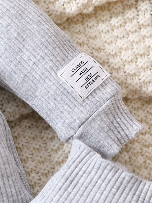 Body Pantalones Y Gorro De Punto Tipo Gofre Para Bebé - Quierox - Tienda Online