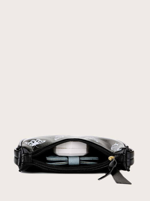 Bolso baguette con estampado de mariposa - Quierox - Tienda Online