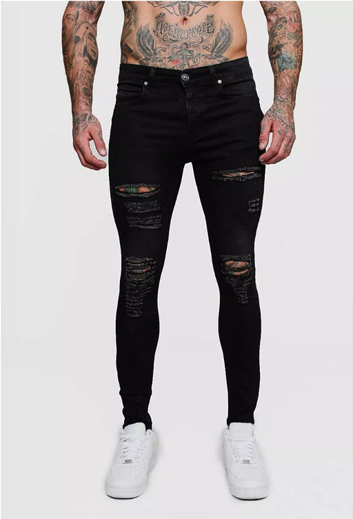 BOOHOO VAQUEROS SUPER PITILLO CON RASGADURAS EN TODO EL CUERPO - Quierox - Tienda Online