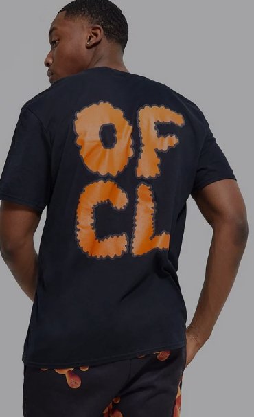 BOOHOOMAN Camiseta extragrande con estampado en la espalda Ofcl - Quierox - Tienda Online