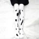 Calcetines por encima de la rodilla de terciopelo con estampado de vaca para mujer - Quierox - Tienda Online