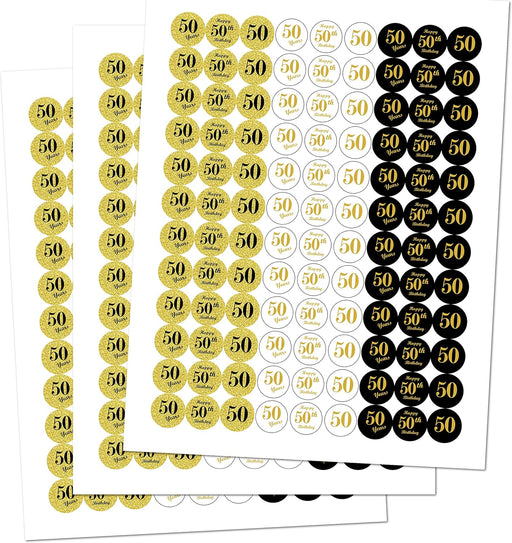 Calcomanías de besos de cumpleaños número 50 (juego de 324) - Quierox - Tienda Online